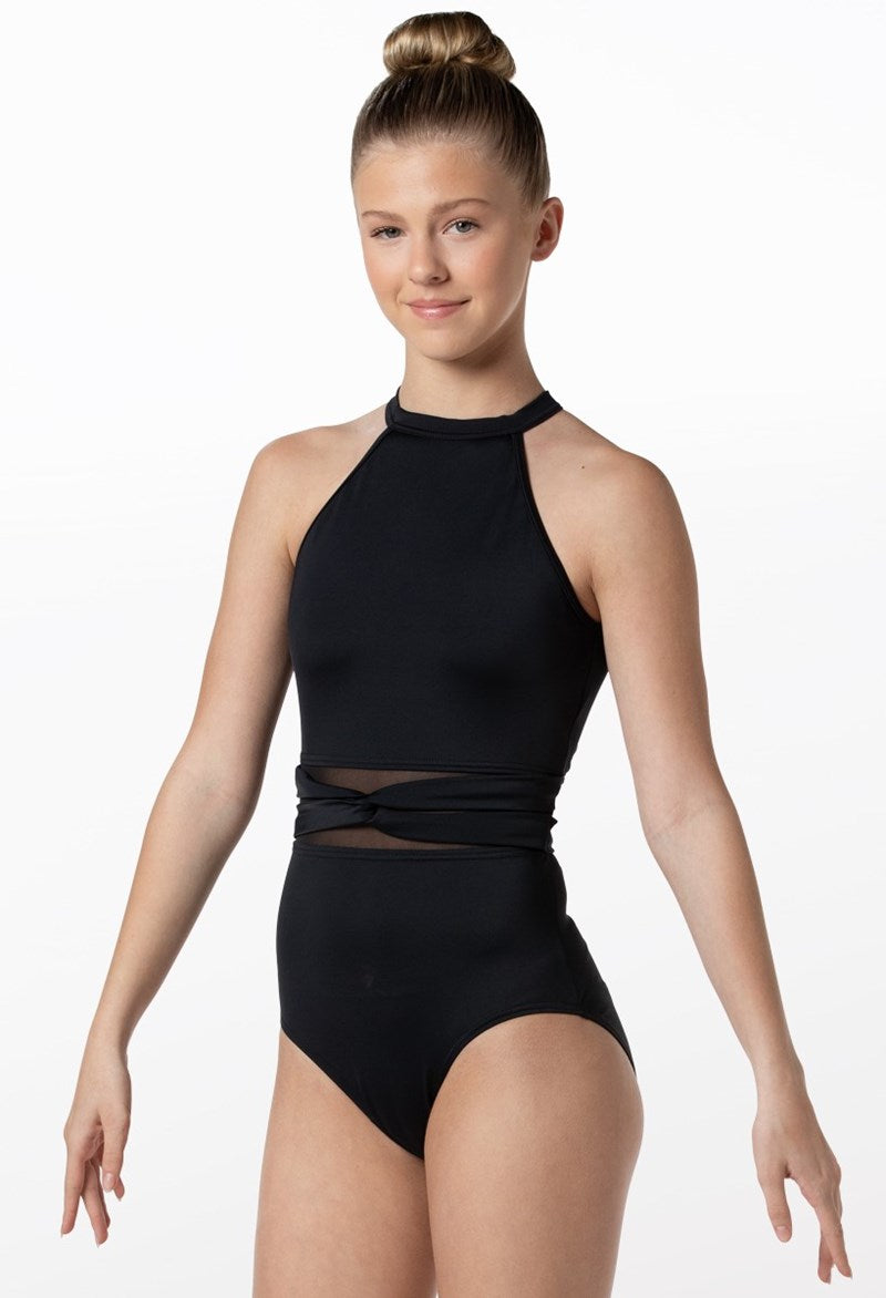 High Neck Strappy Back Leotard