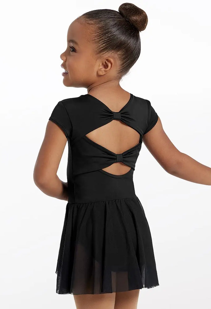 Weissman - Kids Cap Sleeve Bow Back Dress