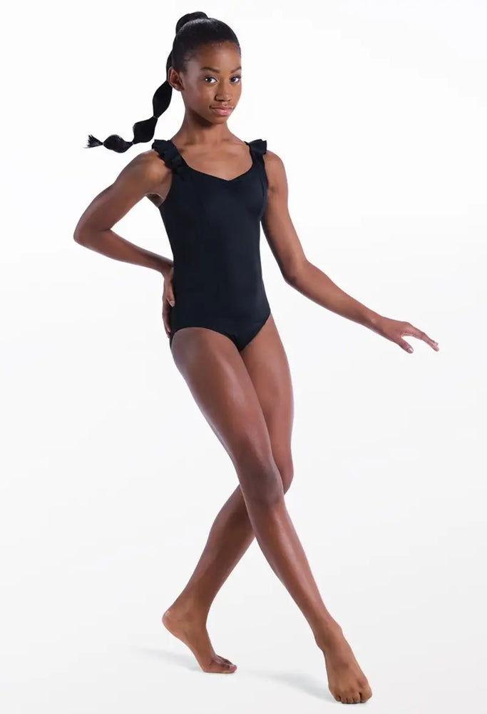 Weissman - Ruffled Pinch-Front Leotard